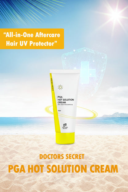 DRS PGA Hot Solution Cream on the beach