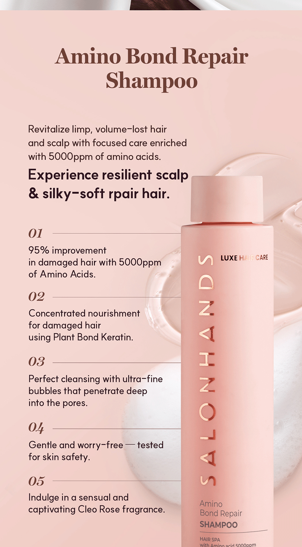 SALONHANDS Amino Bond Repair Shampoo