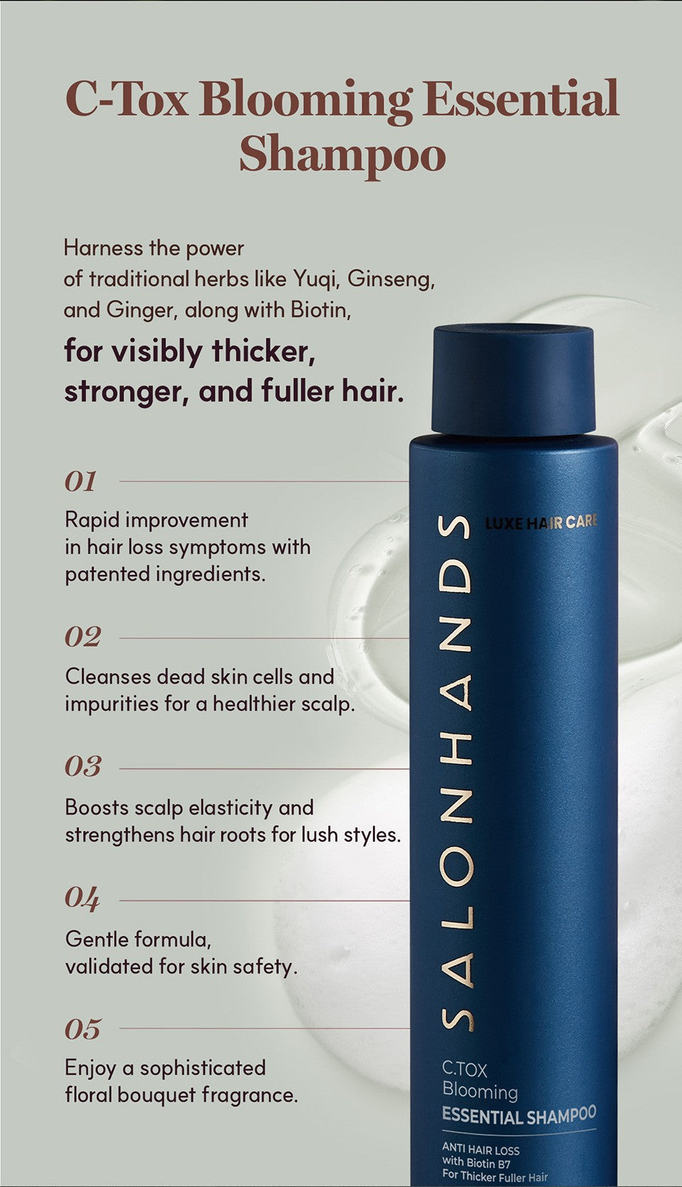 SALONHANDS C.TOX Blooming Essential Shampoo