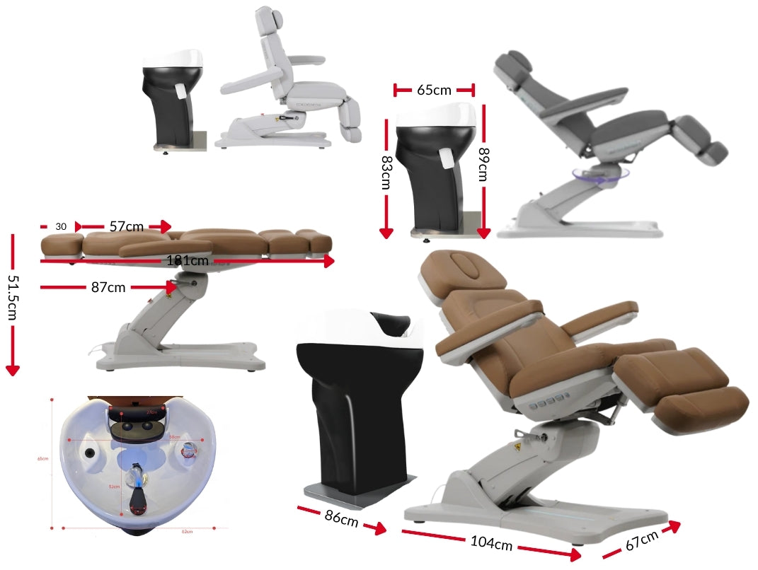 One4All PLUS: Head Spa/Beauty Bed (Shampoo/Facial/Massage/Pedi)