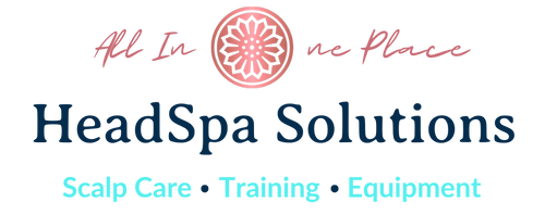 HeadSpa Solutions logo with tagline